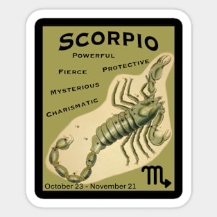 Scorpio positive traits t-shirt Sticker